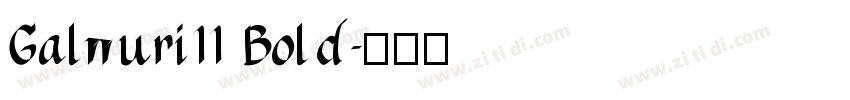 Galmuri11 Bold字体转换